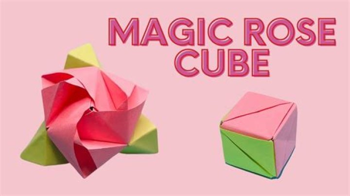 How do you make an origami rose cube?