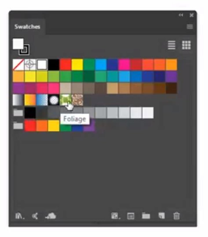 How do you reset color swatches in Illustrator?