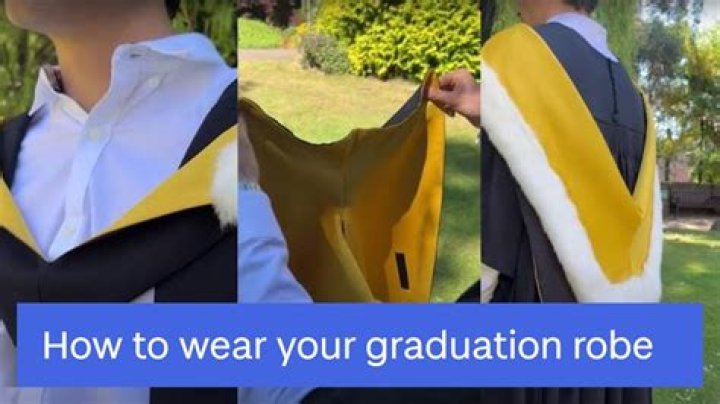 How do you wear graduation robes?