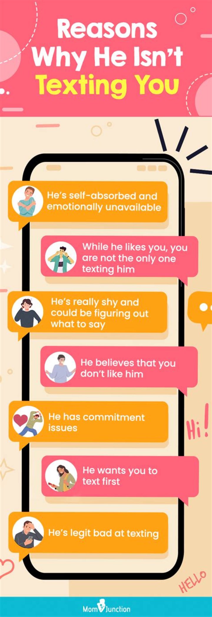 What to say when someone keeps texting you?
